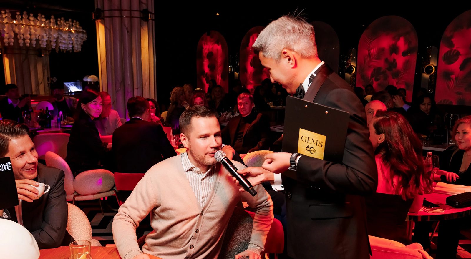 The host at a team's table