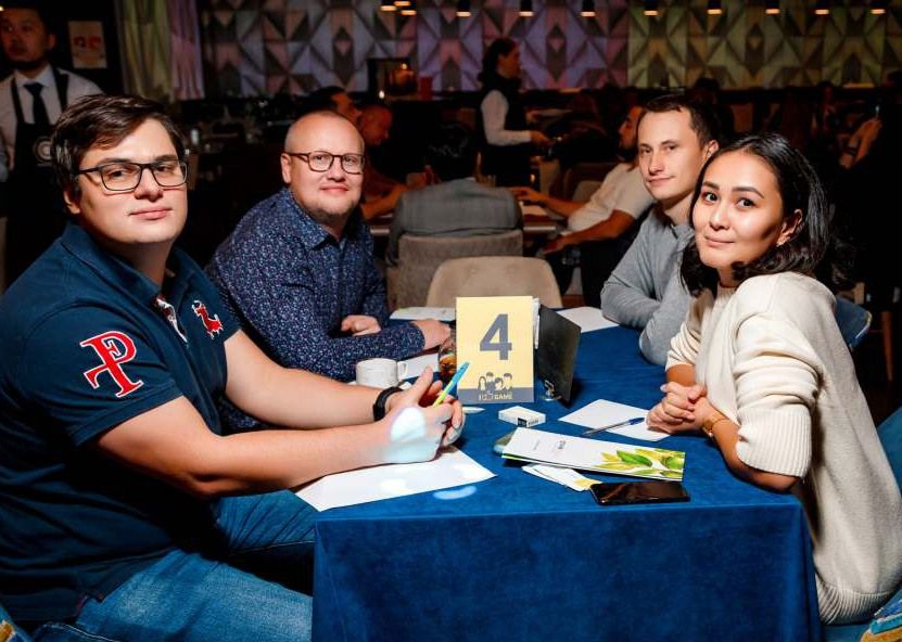 A team at the game table